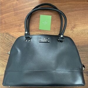 Kate Spade black leather handbag